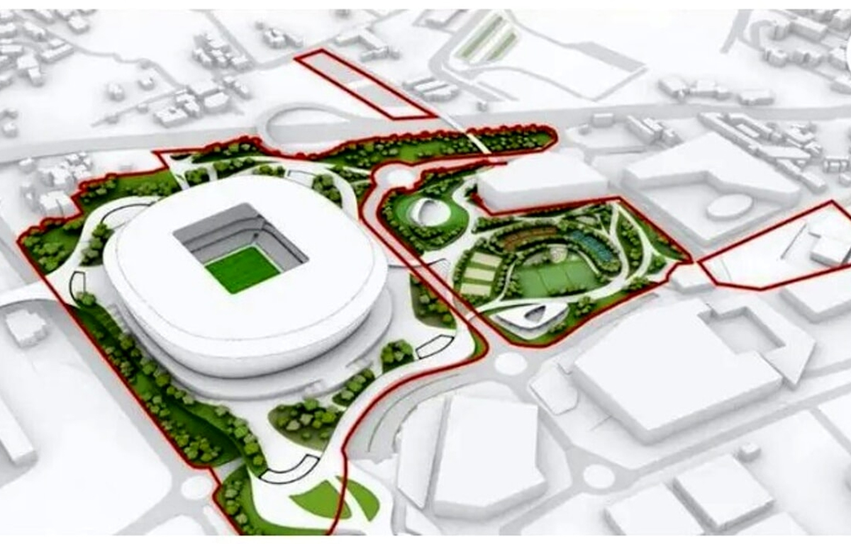 Nuovo stadio Roma rendering progetto
