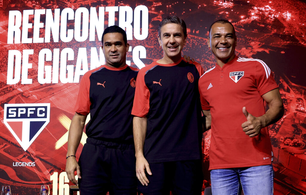 Serginho Costacurta Cafu Milan Glorie Brasile