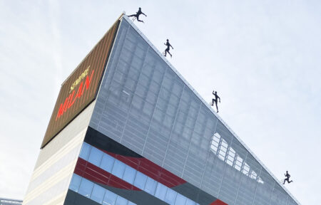 Tetto Casa Milan sagome calciatori