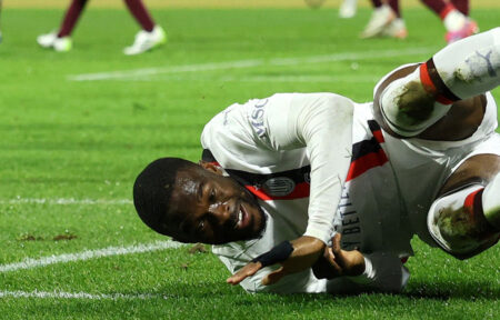 Tomori a terra esultanza Salernitana-Milan