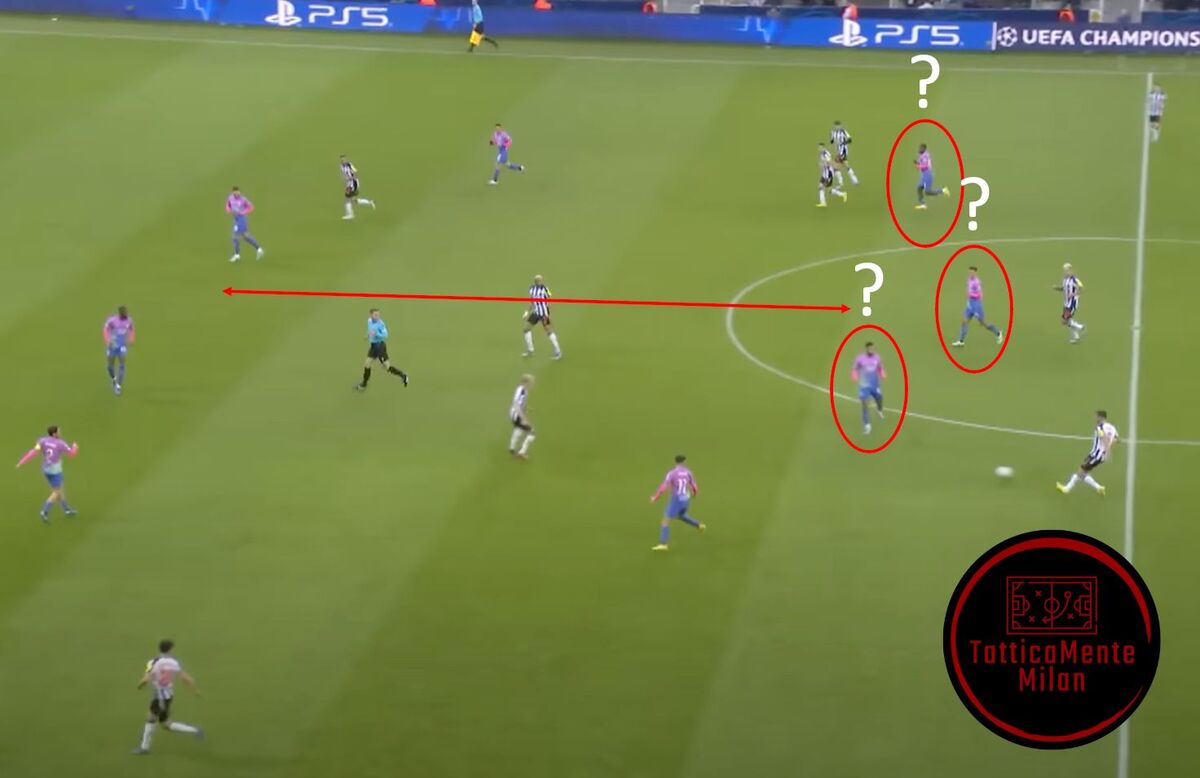 L'errore tattico nel primo gol