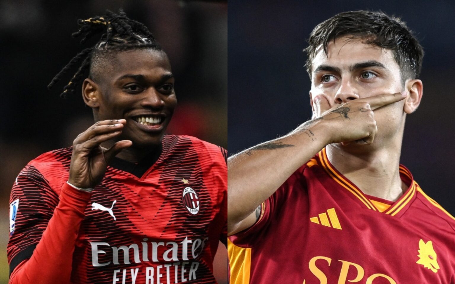 Verso Milan-Roma, Paulo Dybala contro Rafael Leao: chi è il più forte? roma milan dybala vs leao