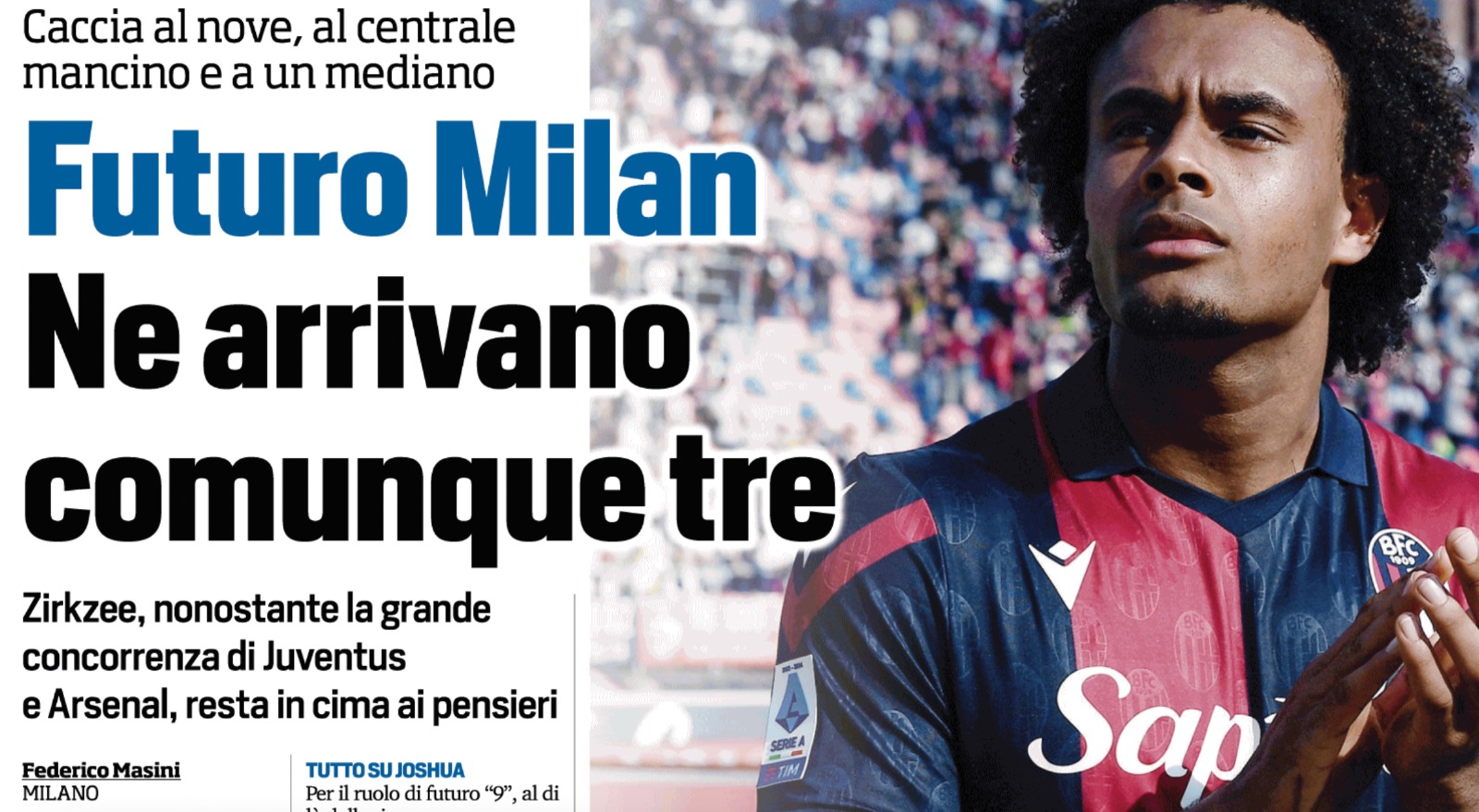Calciomercato Milan, Moncada prepara l’offerta per Joshua Zirkzee. La cifra
