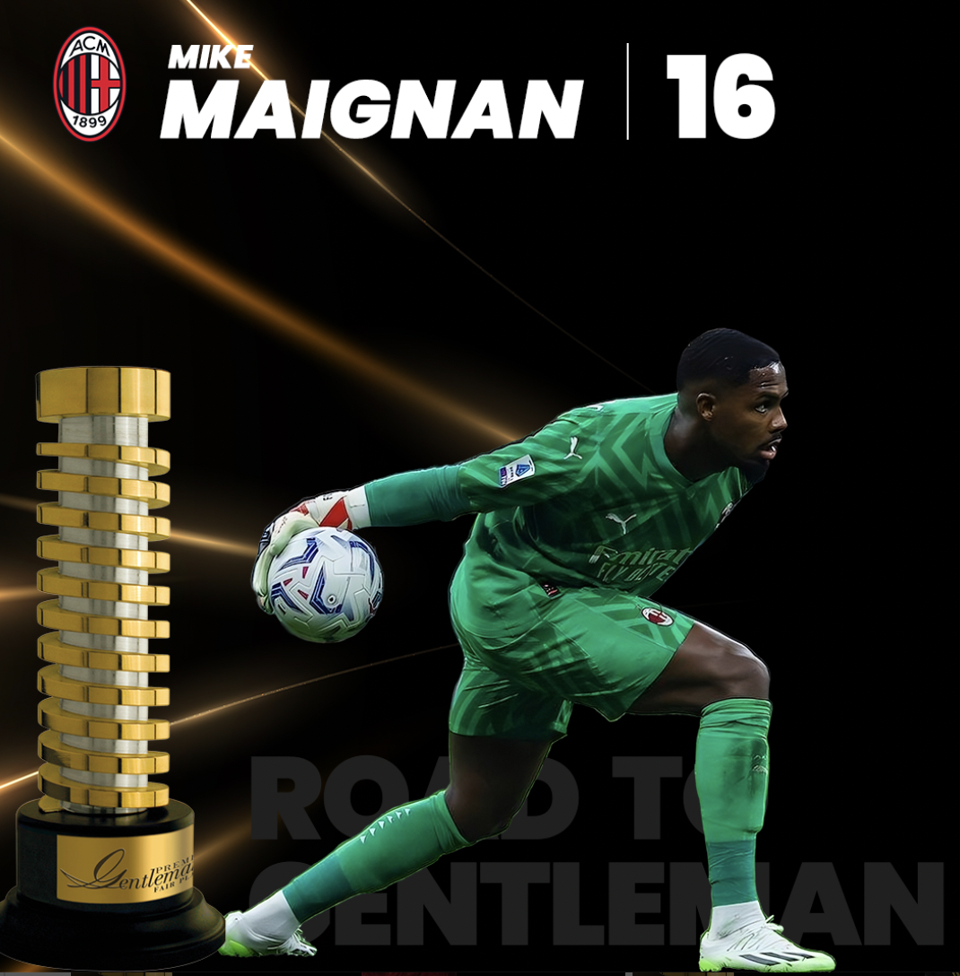 Milan, Premio Gentleman Fairplay Serie A: Mike Maignan può ancora vincere! Il comunicato