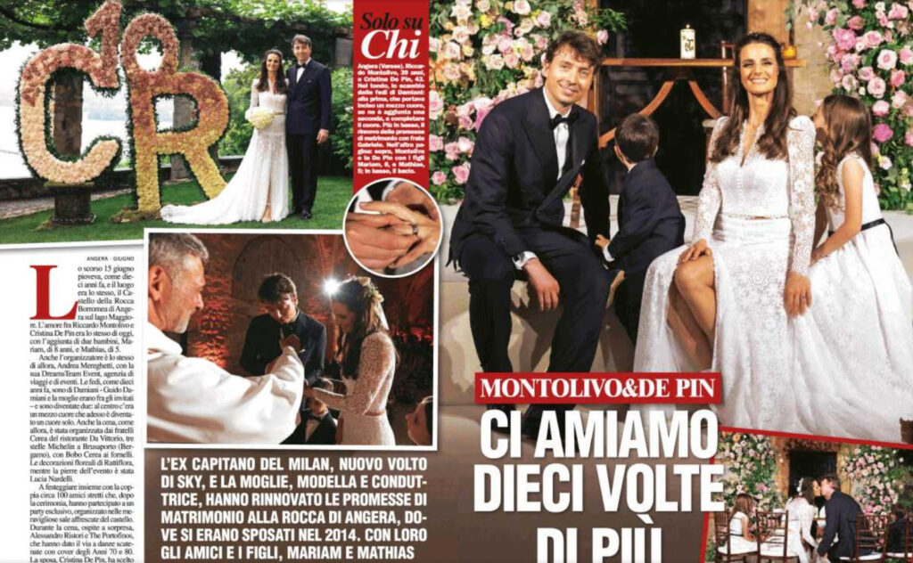 ex milan, copertina chi montolivo e la sua cristina