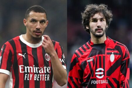 Calciomercato Milan, Ismael Bennacer e Yacine Adli in uscita: c’è l’ombra dell’Arabia Saudita milan, foto combo adli e bennacer perplessi