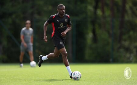 pierre kalulu in allenamento