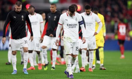 bayer leverkusen-milan, delusione di gruppo theo hernandez rafael leao