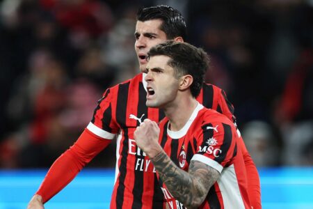milan, cjrpulisic esulta con morata girona